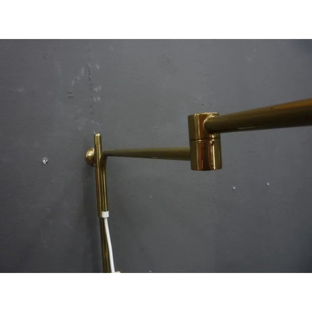 Regency Brass Wall Lamps by Florian Schulz, 1960s, Set of 2 For Sale - Image 9 of 12