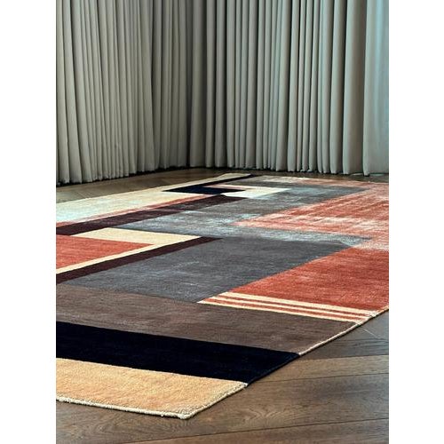 2000 - 2009 Hand-Knotted Silk Rug in the style of Ivan Da Silva Bruhns for Boccara, France, 2009 For Sale - Image 5 of 10