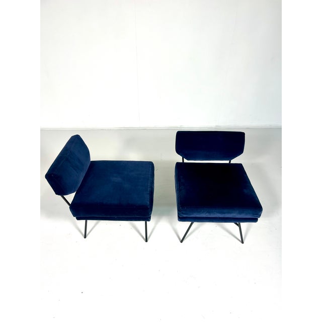Metal Elettra Lounge Chairs by BBPR for Arflex, Set of 2 For Sale - Image 7 of 7