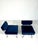 Metal Elettra Lounge Chairs by BBPR for Arflex, Set of 2 For Sale - Image 7 of 7