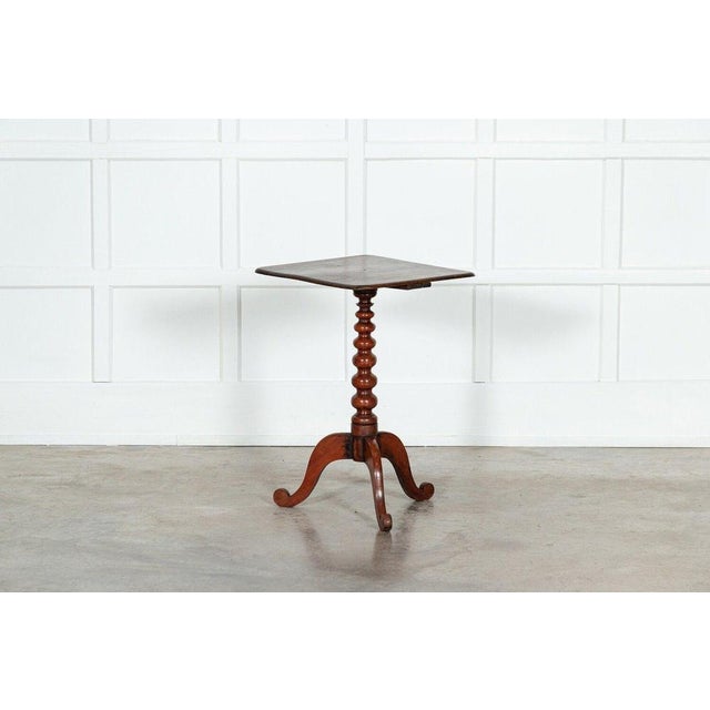 Irish Cherry Bobbin Tea Side Table, 1780 For Sale - Image 13 of 16