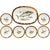 Vintage German Porcelain Fish Service Set – 6 Dinner Plates & Large Platter by Hutschenreuther Hohenberg For Sale