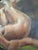 1960s Vintage Thelma Thal Signed Mid-Century Modernist Nude Oil Painting For Sale - Image 5 of 6