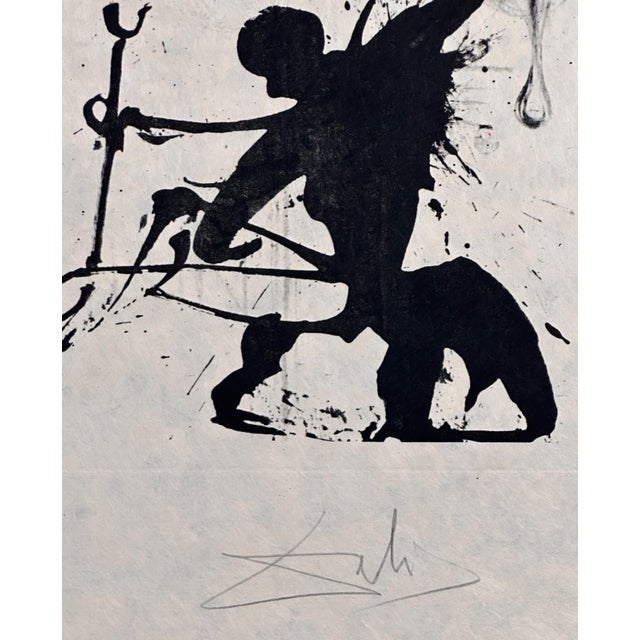 Surrealism 1970s Dali Memories of Surrealism Angel of Dada Hand Sign Number Etching Surreal Art For Sale - Image 3 of 6
