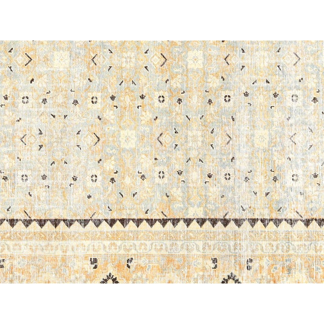 Semi Antique Persian Mahal 8'3" x 9'10", Mahal rugs are a type of antique rugs that originated from the Mahallat region in...