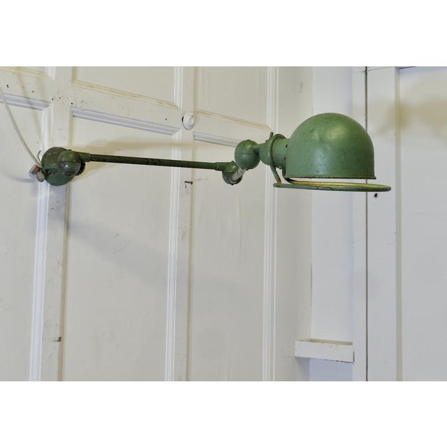 Vintage French Industrial Articulated Wall Light, 1950s For Sale - Image 9 of 9