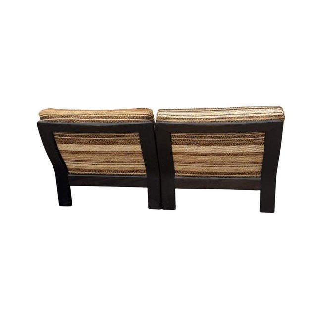 Wood Lounge Set with Coffee Table by Carl Straub, Germany, 1970s, Set of 3 For Sale - Image 7 of 9