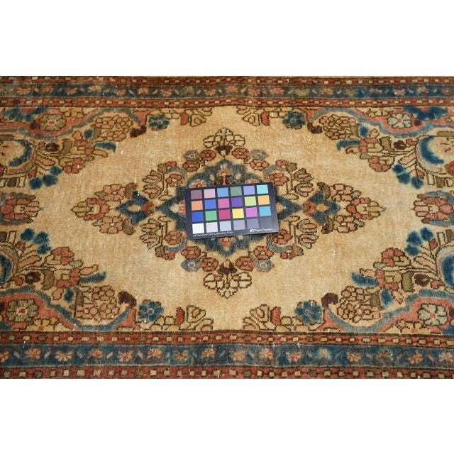 Textile Vintage Persian Sarouk Rug 2’1" X 4’0" For Sale - Image 7 of 9