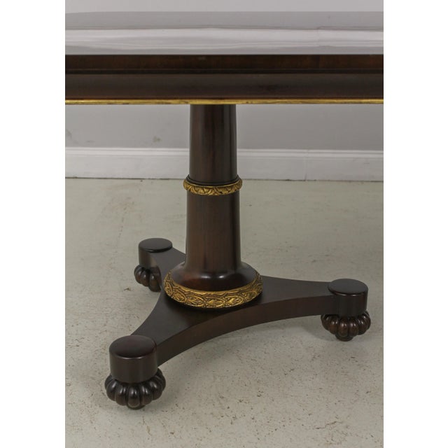 John Widdicomb John Widdicomb Neoclassical Mahogany Dining Room Table For Sale - Image 4 of 13