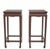 This pair of elegant Asian accent tables is handmade of solid elm. With four elegantly shaped legs ending in stylized...