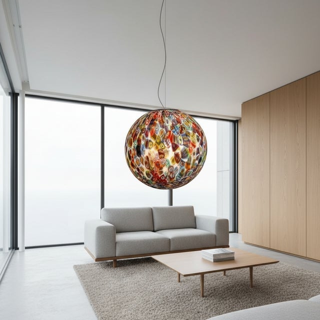 Early 21st Century Murano Suspension Pendant Light by 1295 Murano For Sale - Image 5 of 6