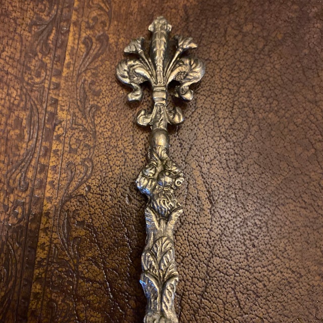 Metal Vintage Italian Ornate Silver-Plated Serving Set, 5 Pieces For Sale - Image 7 of 12