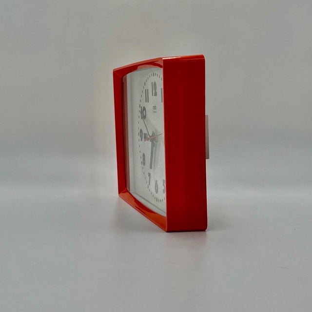 This original wall and table clock by odo was manufactured in france during the 1970s and perfectly reflects the...