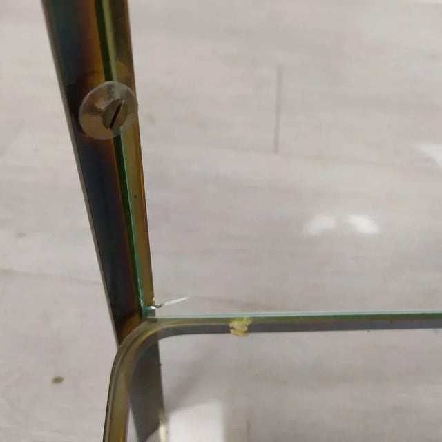 Metal Vintage Bronze Console Table, 1970s For Sale - Image 7 of 11