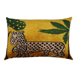 Contemporary Handmade Luxury Tiger Decorative Pillow For Sale