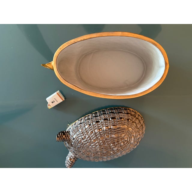 Vintage Gucci (Attributed To) Rhino Ceramic Lidded Box For Sale - Image 6 of 11