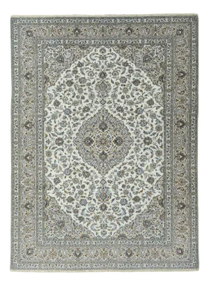 Hand-Knotted Kashan Cork Oriental Rug