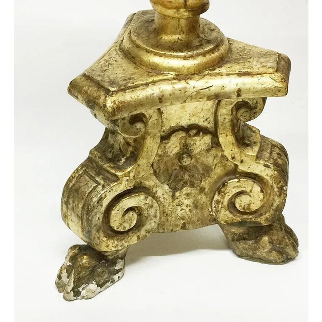 19th Century Baroque Style Candle Stand For Sale - Image 6 of 11