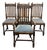 Early 20th Century Barley Twist Carved Dining Chairs - Set of 4 For Sale