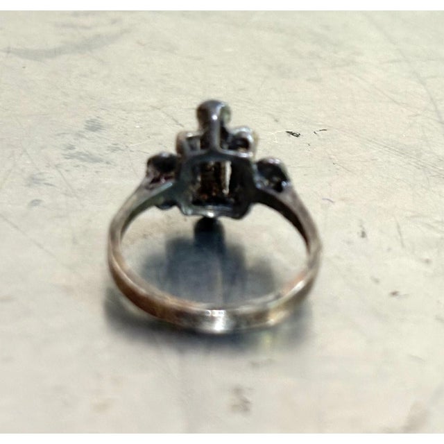 Brutalist Sterling Silver Ring For Sale - Image 4 of 5