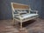Wood Louis XVI Style Bench in Wood and Fabric For Sale - Image 7 of 10