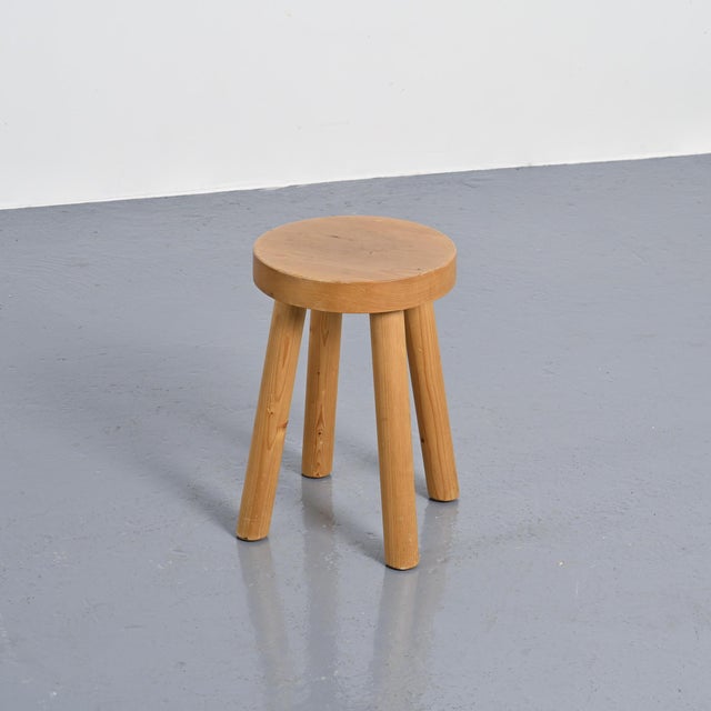 Modern Stools attributed to René Martin for Méribel, 1965, Set of 2 For Sale - Image 3 of 12