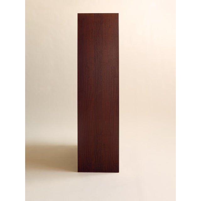 The Vintage Belgian Rosewood and Glass Display Cabinet For Sale - Image 4 of 7