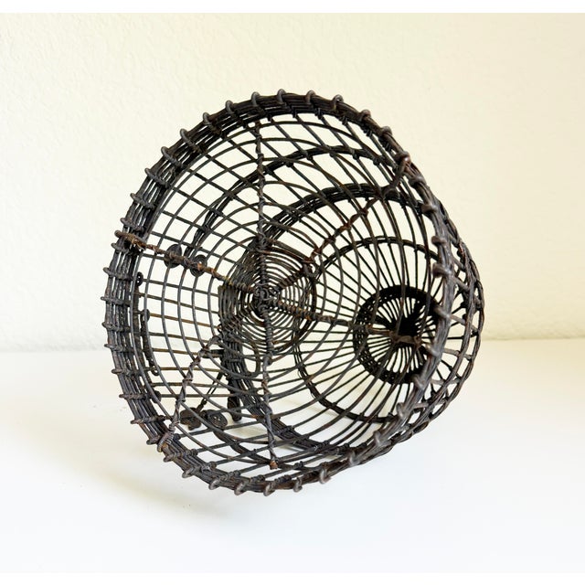 Antique French Wire Birdcage, Early 20th C For Sale - Image 9 of 13