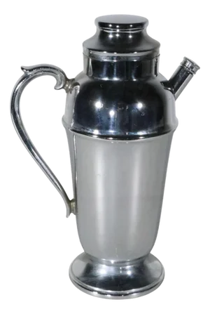 Art Deco Chrome Cocktail Shaker, Circa 1930/50's