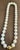 Metal Cultured Chinees Pearl Necklace Length 15", 18 Karat Two Tone Gold Clasp For Sale - Image 7 of 8