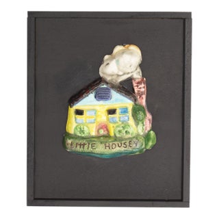 1970s “Little Housey” Ceramic Tile by Mark Bulwinkle For Sale
