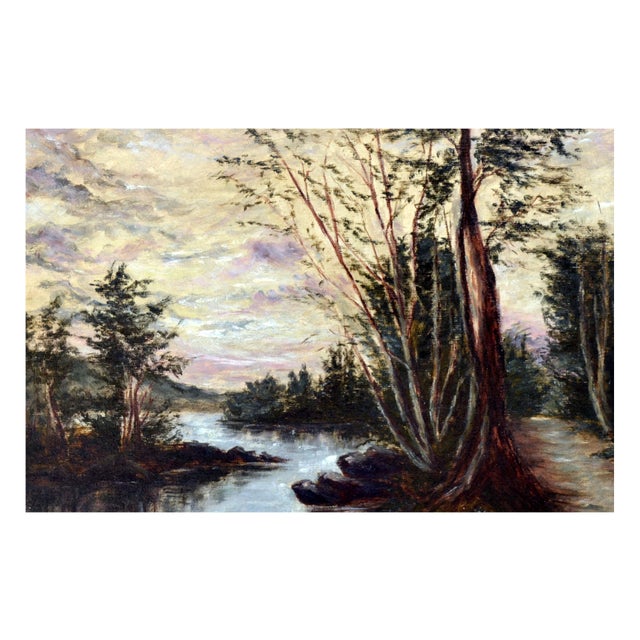 Impressionist Turn of the Century California Riverbend Landscape by Alice L. Meussdorffer For Sale - Image 3 of 5