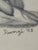 Framed Drawing by Dwight Deworge Williams | "Innocence Protected by Fidelity" | Artist Letter Includ For Sale - Image 10 of 10
