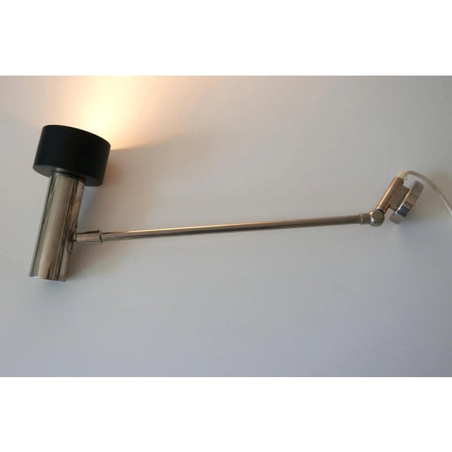 Metal German Aluminum and Metal Sconce from Beisl, 1960s For Sale - Image 7 of 15