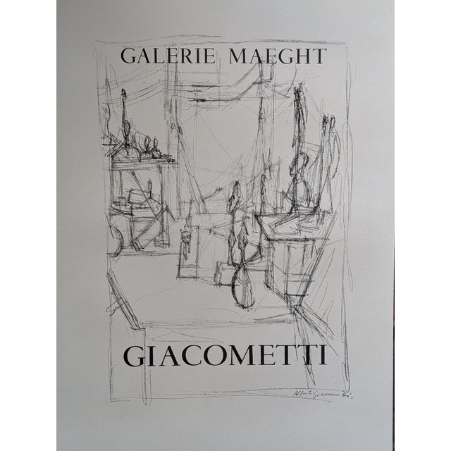 Vintage Alberto Giacometti Poster from Arte, 1950s For Sale - Image 11 of 11