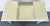 1970s Mid-Century Modern Raised Shelf Vanity/ Desk With Brass Feet For Sale - Image 5 of 12