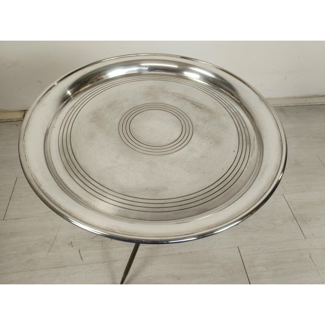 1970s Vintage Silver Side Table, 1970s For Sale - Image 5 of 16
