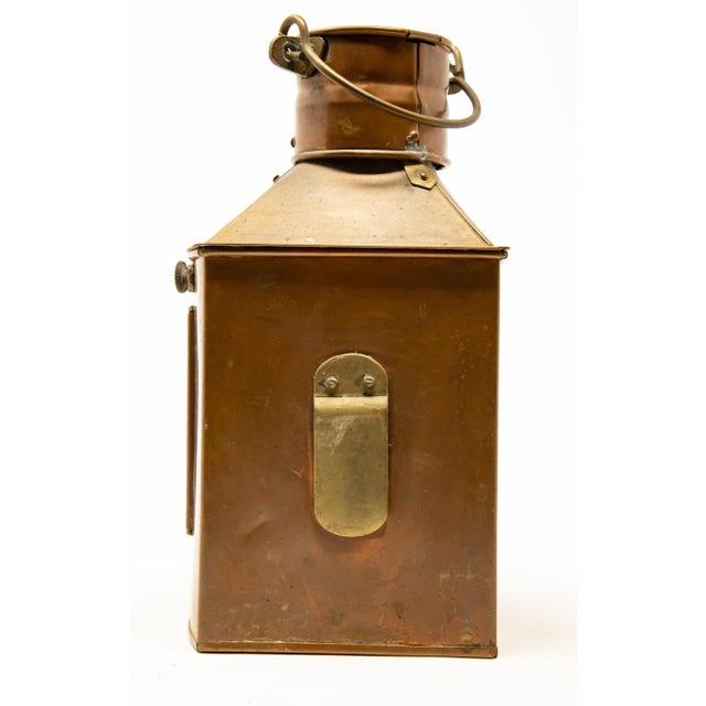 1902 Copper Starboard Ship Lantern by Tung Woo For Sale - Image 11 of 13