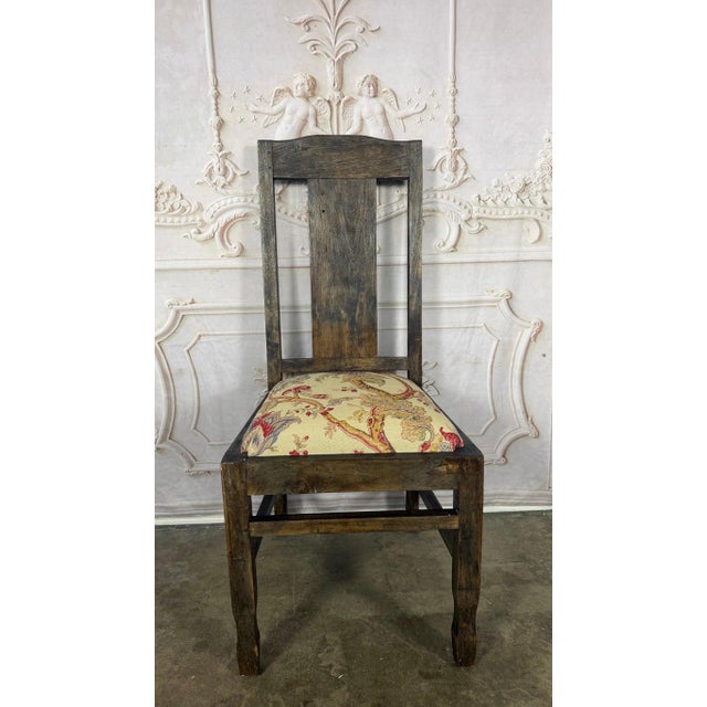 Brown Set of 8 Rustic English Arts & Crafts Dining Chairs For Sale - Image 8 of 18