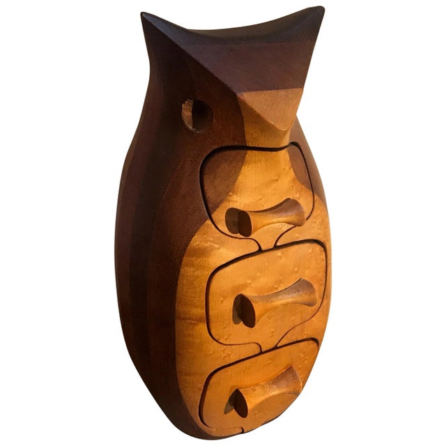 Midcentury Owl Form Trinket Box by Debora Bump For Sale - Image 11 of 11