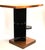 This rectangular side table with a curved tabletop on two sides, in classic Art Deco style, dates from the 1930s and is...