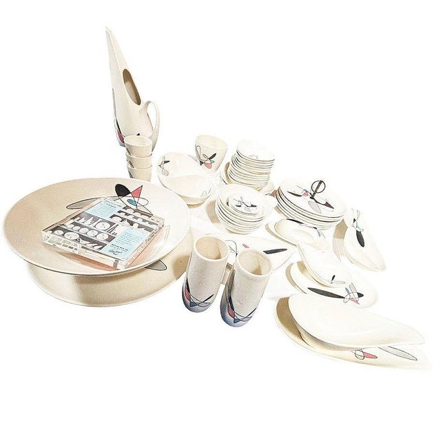 Mid-Century Modern 1950s Mid-Century Modern "Contempora" Dinner Service Metlox Poppy Trail - 84 Pieces For Sale - Image 3 of 16