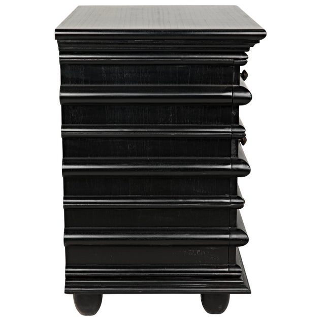 NOIR Ascona Side Table, Hand Rubbed Black For Sale - Image 9 of 12