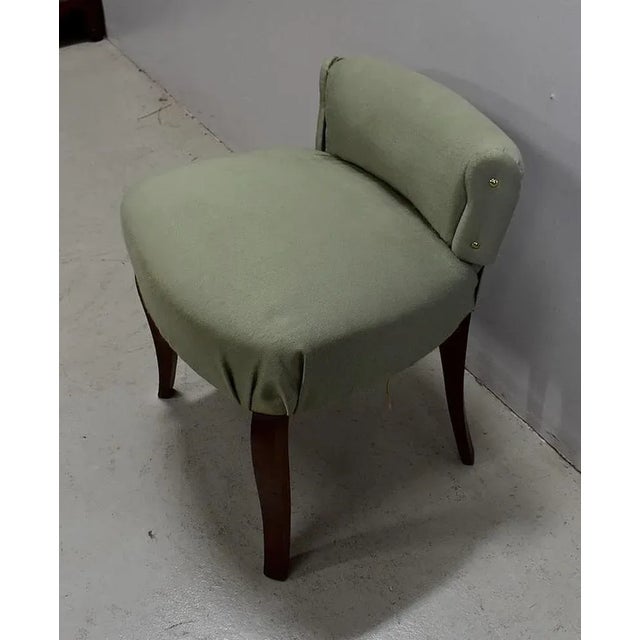 Small Mid-Century Green Side Chair, 1950s For Sale - Image 3 of 17