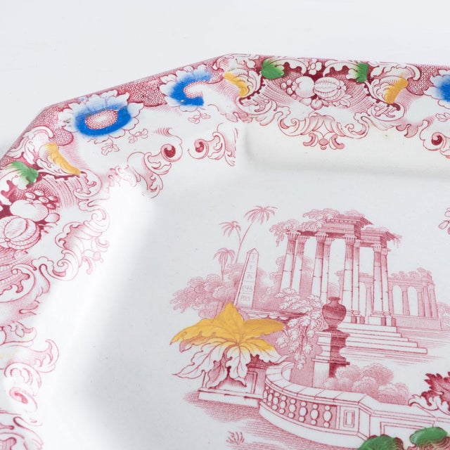 Beautifully decorated ironstone platter. Great for special events or to decorate a dining room or kitchen.