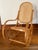 Art Nouveau Vintage Thonet Style Bentwood and Cane Rocking Chair For Sale - Image 3 of 11