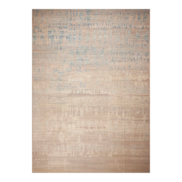 Nazmiyal Collection Large Abrash Tribal Modern Rug For Sale