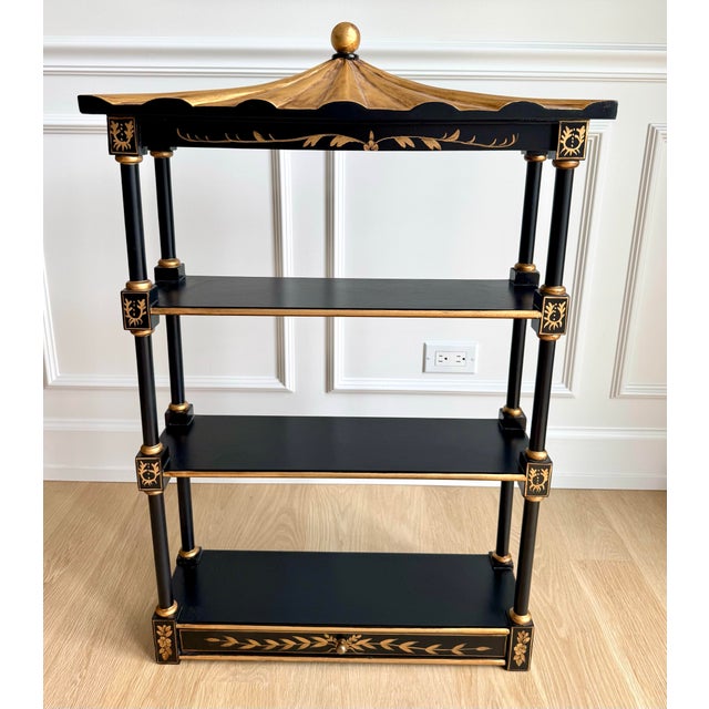 Chinoiserie 1970s Union National Chinoiserie Pagoda Wall Étagère / Shelf For Sale - Image 3 of 11