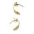 Modern Oro 18k Gold Diamond Hook Earrings, A Pair For Sale - Image 3 of 8