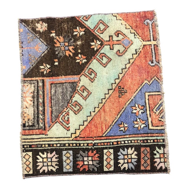 Small Vintage Turkish Wool Rug, 1960s For Sale